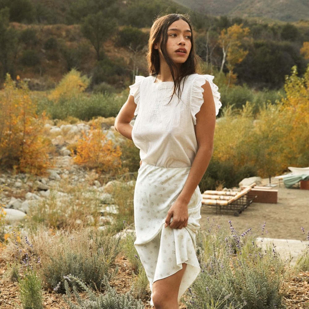 Dôen Auden top in salt, medium